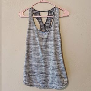 White/Black Racerback Tank